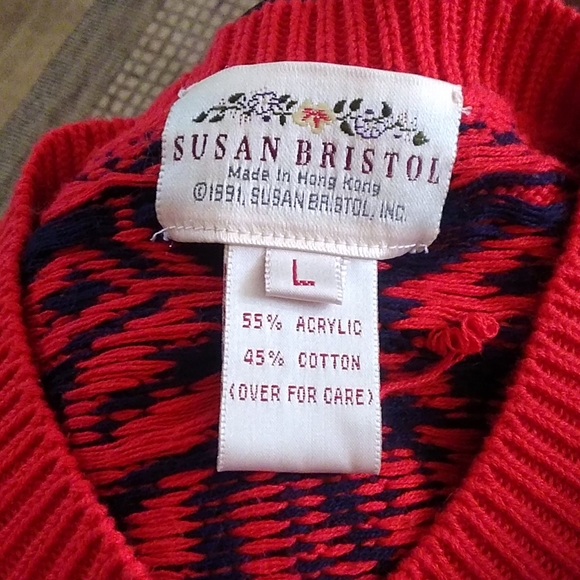 Vintage 1991 Susan Bristol Grandmacore Cardigan - Picture 5 of 5